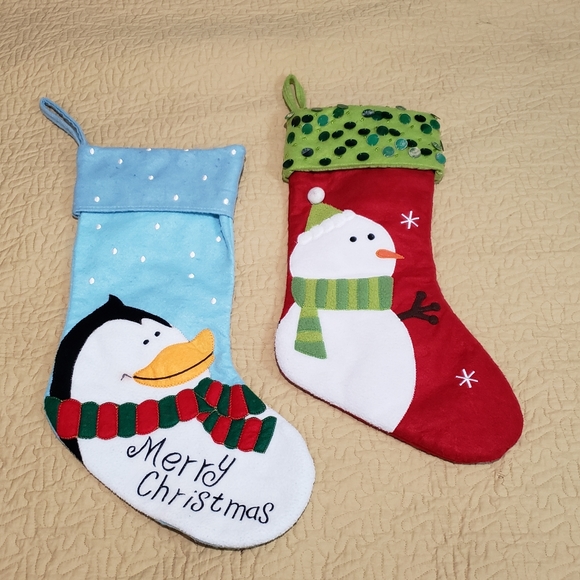 2 Christmas Stockings - Picture 1 of 5